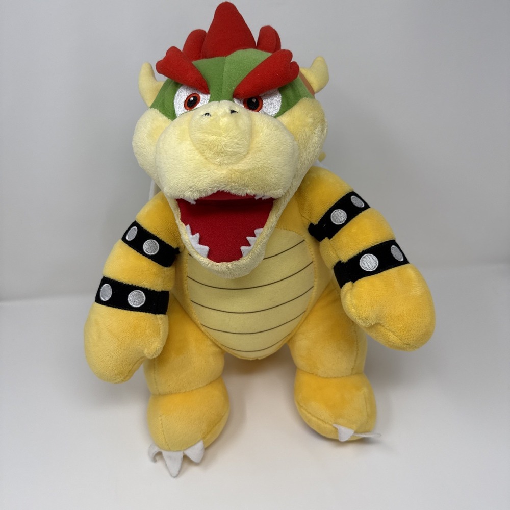 Build-A-Bear Bowser Plush Super Mario Nintendo King Koopa Large Stuffed Toy